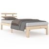 vidaXL Sengeramme heltre furu 90x190 cm Single