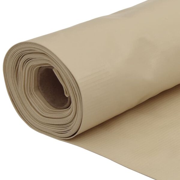 vidaXL Balkongskjerm Oxfordstoff 75x400 cm Beige