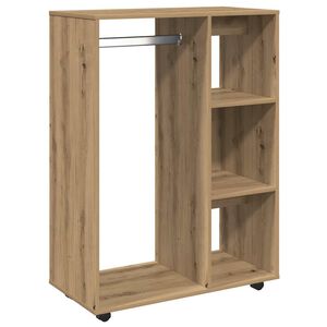 vidaXL Garderobe artisan eik 80x40x110 cm konstruert tre