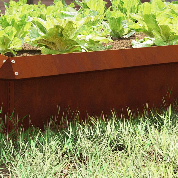 vidaXL Sneglenett Rusten 50 x 3,5 x 25 cm Cortenst&aring;l