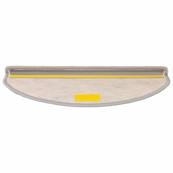 vidaXL Selvklebende trappematter sisal 30 stk 65x21x4 cm platina