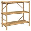 vidaXL Hylle 3 etasjer 100x40x90 cm bambus