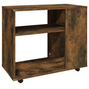 vidaXL Sidebord r&oslash;kt eik 70x35x60,5 cm konstruert tre
