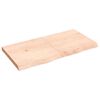 vidaXL Benkeplate til bad 120x60x(2-6) cm ubehandlet heltre