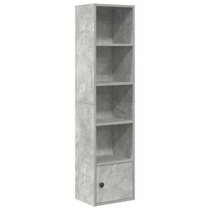 vidaXL Bokhylle betonggr&aring; 31x24x127 cm konstruert tre