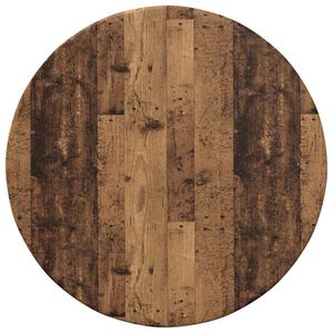 vidaXL Bordplate Gammelt tre &Oslash; 40 x 1,5 cm Konstruert tre