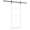vidaXL Skyved&oslash;r ORKDAL 93 x 211 cm Massivt furutre og glass Hvit