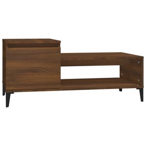 vidaXL Salongbord brun eik 100x50x45 cm konstruert tre