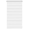 vidaXL Sebragardin 50,9x100 cm Stoffbredde 46,7 cm hvit