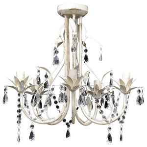 Taklampe/lysekrone elegant 5 stikkontakter