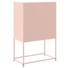 vidaXL Highboard rosa 68,5x38,5x107 cm stål