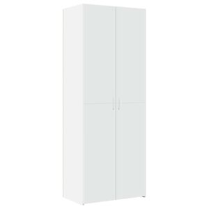vidaXL Highboard hvit 70x42,5x185 cm konstruert tre