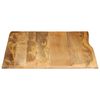 vidaXL Bordplate 90x80x3,8 cm naturlig kant heltre mango