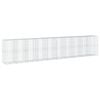 vidaXL Gabionkurv med deksel 1000x100x200 cm galvanisert jern