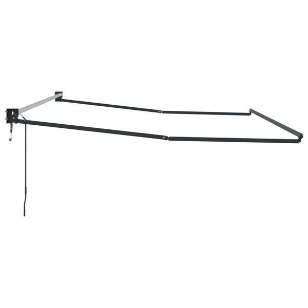 vidaXL Elektrisk uttrekkbar markiseramme Antrasitt 4 x 2 m Aluminium
