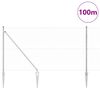 vidaXL Gjerdepåle sølv 100 x 1 m (50 mm mesh) Stål