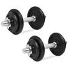 vidaXL Manualsett 20 kg 14 deler st&oslash;pejern