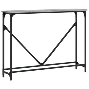 vidaXL Konsollbord gr&aring; sonoma 102x22,5x75 cm konstruert tre