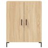 vidaXL Highboard sonoma eik 69,5x34x180 cm konstruert tre