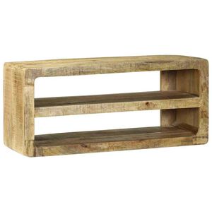 vidaXL TV-skap med hylle Brun 80 x 32 x 36 cm Massivt mangotre