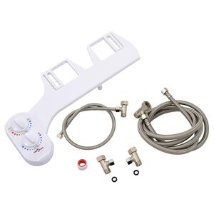 vidaXL Toalettfeste for bidet enkel dyse varmt og kaldt vann