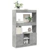 vidaXL Highboard betonggr&aring; 92x33x140 cm konstruert tre