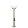 vidaXL Pullertlampe med stikkontakt 80 cm rustfritt st&aring;l IP44
