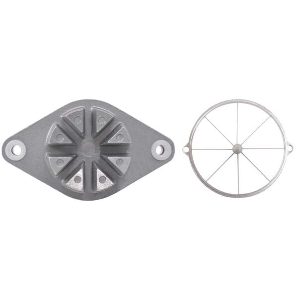 vidaXL Fruktsk&aelig;rer s&oslash;lv 20 x 20 x 48 cm St&oslash;pt aluminium