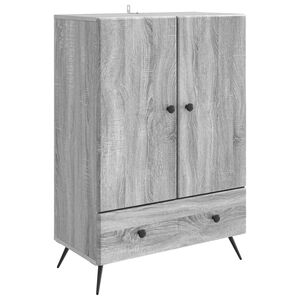 vidaXL Serviesskap Gr&aring; sonoma 66 x 34,5 x 95 cm Konstruert tre