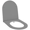 vidaXL Toalettsete Gr&aring; 47 x 36 x 3,4 cm Duroplast