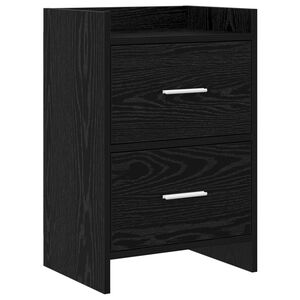 vidaXL Nattbord Svart eik 40 x 30 x 60 cm Konstruert tre