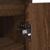 vidaXL Skohylle brun eik 57x34x76 cm konstruert tre