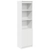 vidaXL Highboard hvit 50x35x180 cm konstruert tre