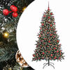 vidaXL Kunstig juletre gr&oslash;nn 180 cm PVC og plast og st&aring;l