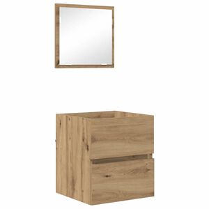 vidaXL Baderomsskap Artisan Eik 41 x 38,5 x 45 cm Konstruert tre