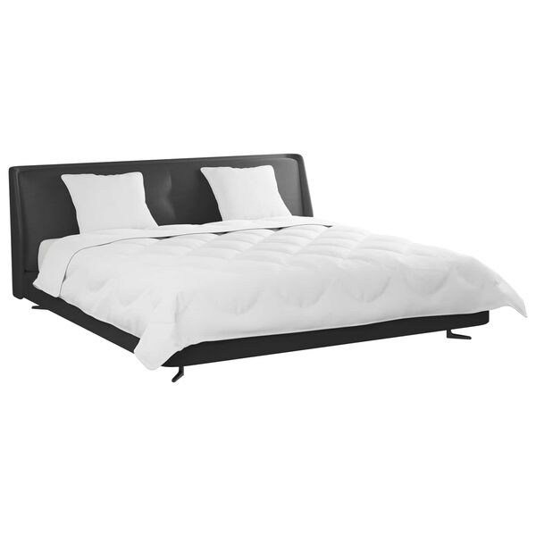 vidaXL Dyne med pute 3 pcs Hvit Mikrofiber