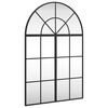 vidaXL Veggspeil svart 60x90 cm buet jern