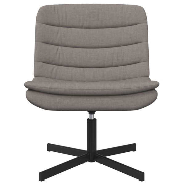 vidaXL Drejestol Gråbrun 63 x 75 x 76 cm stoff