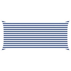 vidaXL Solskygge seil Bl&aring; og hvit 4,5 x 2 m 100% polyester Oxford