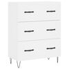 vidaXL Highboard hvit 69,5x34x180 cm konstruert tre