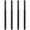 vidaXL Teleskopiske bordben 4 stk svart 710 mm-1100 mm