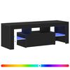 vidaXL TV-skap 120 x 35 x 40 cm Svart Eik Konstruert tre