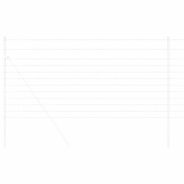 vidaXL Jordegjerde sølv 50 x 1,2 m Galvanisert stål