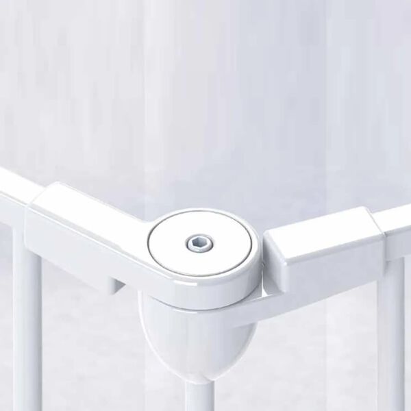 Noma 5-panels sikkerhetsgrind Modular metall hvit 94047