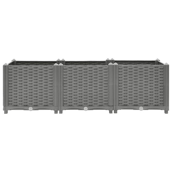 vidaXL Høybed 120x40x38 cm polypropylen