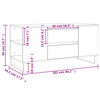 vidaXL Salongbord hvit 102x44,5x50 cm konstruert tre