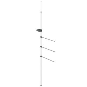vidaXL H&aring;ndklestang 47x280 cm aluminium