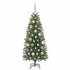 vidaXL Kunstig juletre med 150 LED med stativ gr&oslash;nn 120 cm PE og PVC