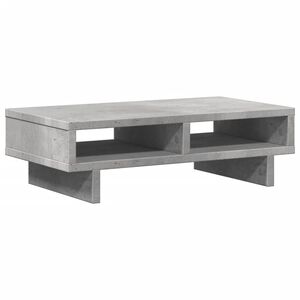 vidaXL Skjermhylle betonggr&aring; 50x27x15 cm konstruert tre