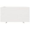 vidaXL Plantekasse hvit 90x90x49,5 cm heltre furu